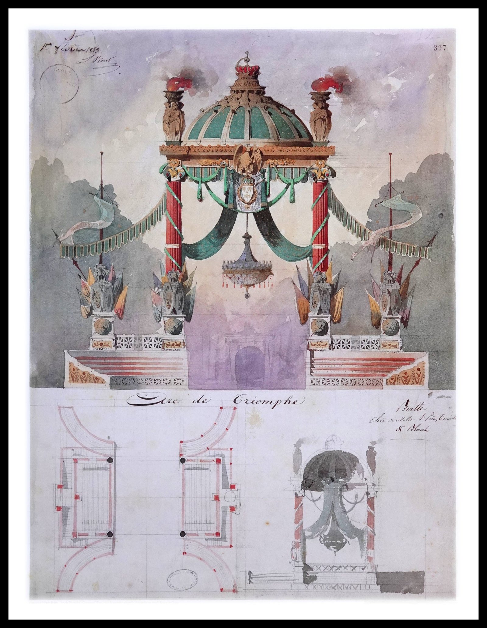 PTR FB01 Arc de Triomphe (Antique Prints)